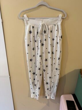 Altar'd State White Star Print Jogger Pants